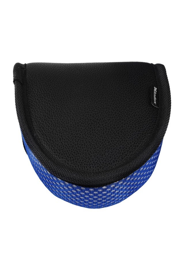 Andux Gold PU Putter Cover Golf Putter Head Covers for Center Shaft Putter MT/TG34 (Black/Blue) - Image 3