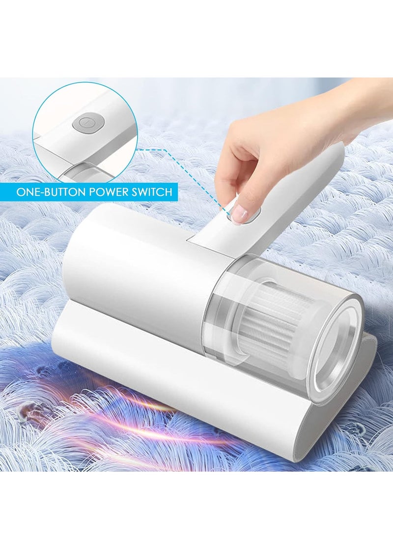 DubaiGallery مكنسة كهربائية للمراتب، مكنسة كهربائية محمولة للأشعة فوق البنفسجية، أداة إزالة العث، آلة تنظيف لاسلكية لإزالة العث للوسائد والملاءات والمراتب والأرائك والألعاب المحشوة وغيرها من الأسطح القماشية - Image 2