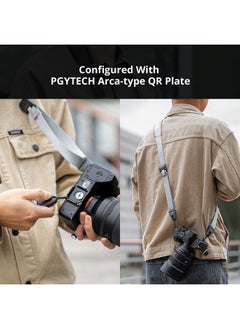 PGYTECH Camera Shoulder Strap Lanyard Camera Straps for Photographers Adjustable Quick Release Buckles for DSLR SLR Magnetic Camera Neck Strap (Rock Grey)  - Image 1