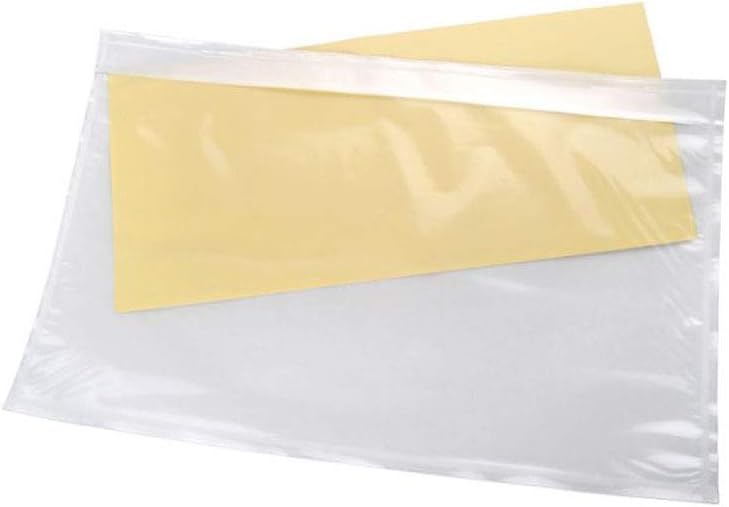 RBHK 6" x 9" Clear Adhesive Packing List Envelopes Pouch Shipping Label Envelopes (200 Pack) - Image 2
