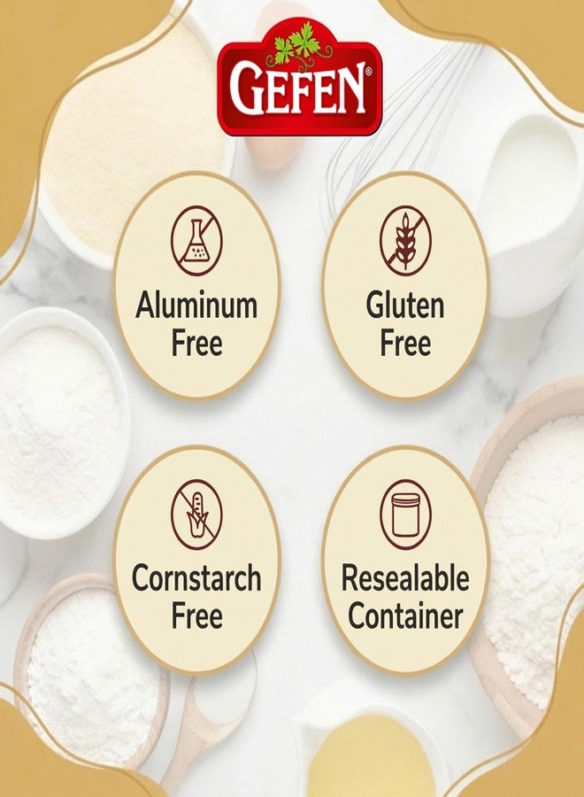 Gefen Baking Powder Aluminum Free, 8oz (2 Pack) | Total of 1LB | Resealable Canister | Gluten Free | Cornstarch Free | For Cooking & Baking - Image 5