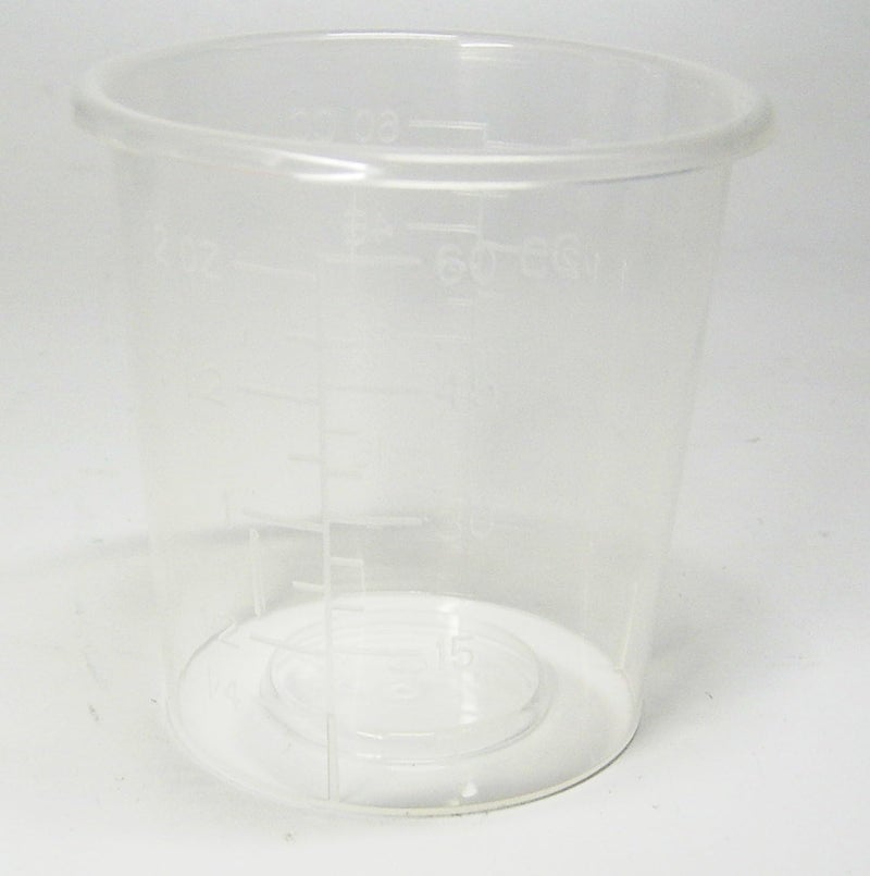 NSI 30 2oz Disposable Graduated Clear Plastic Cups for Mixing Paint, Stain, Epoxy, Resin - Image 2