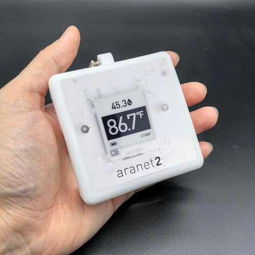 ZYRELYNX Portable Silicone Protective Case Compatible with Aranet Home Series Monitors (Only A Case), Protective case for Aranet2, Aranet4 CO2 Air Quality Monitor and Radiation Detector, White, 1 Pack - Image 4