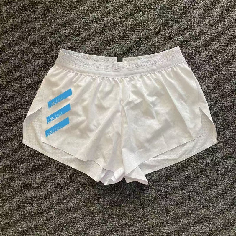 Fitness Track And Field Sports Professional Training Adhesive Three-Point Pants Sports Men'S And Women'S Marathon Breathable Running Lined Shorts - Image 4