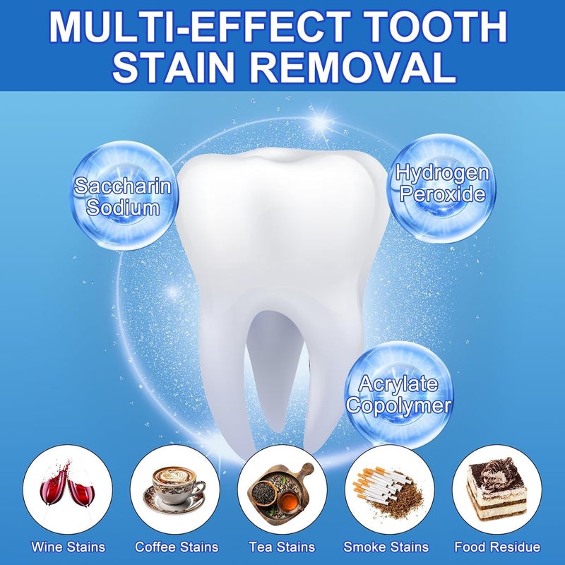 VPGS Teeth Whitening Strips, Professional Effects White Strips for Teeth Whitening, Reduce Sensitivity and Remove Coffee and Tea Stains, 7 Whitening Treatments - (14 Strips) - Image 2