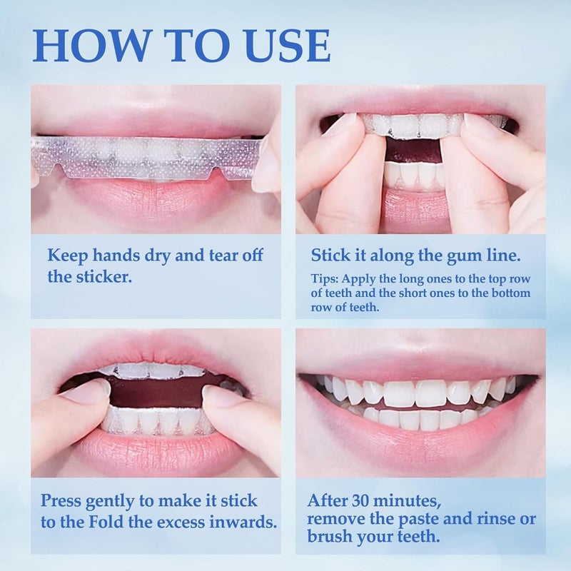 VPGS Teeth Whitening Strips, Professional Effects White Strips for Teeth Whitening, Reduce Sensitivity and Remove Coffee and Tea Stains, 7 Whitening Treatments - (14 Strips) - Image 3