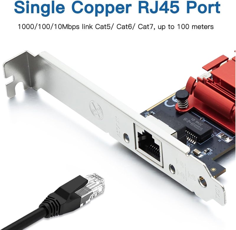 HYFIBER H!Fiber Gigabit PCIe NIC with Intel I210 Chip, 1Gb Network Card Compare to Intel I210-T1 NIC, Single RJ45 Port, PCI Express 2.1 X1, Ethernet Card with Low Profile for Windows/Windows Server/Linux - Image 2