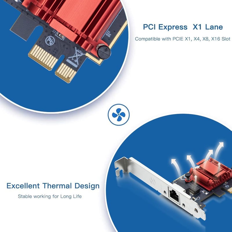 HYFIBER H!Fiber Gigabit PCIe NIC with Intel I210 Chip, 1Gb Network Card Compare to Intel I210-T1 NIC, Single RJ45 Port, PCI Express 2.1 X1, Ethernet Card with Low Profile for Windows/Windows Server/Linux - Image 4