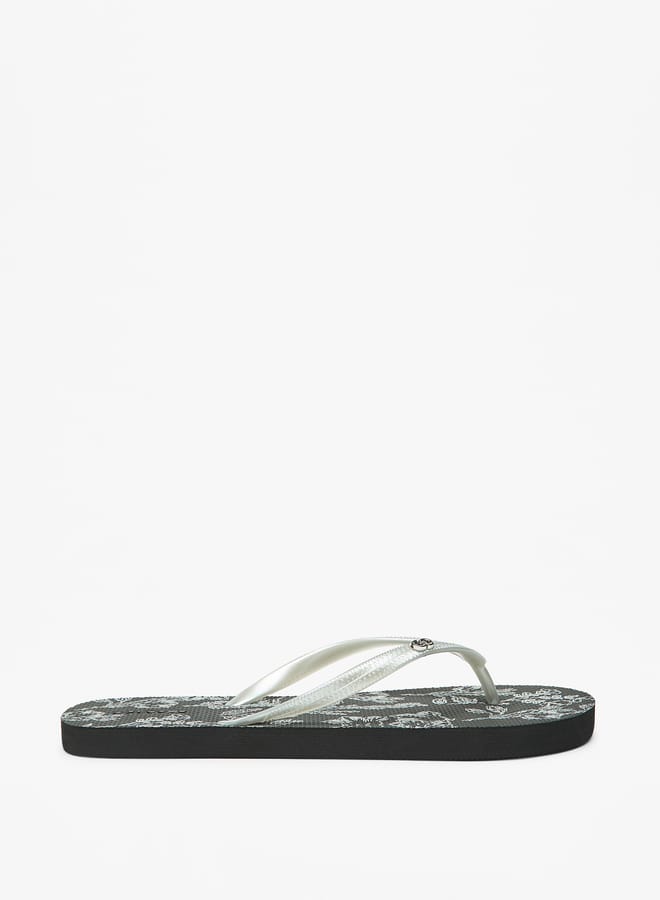 Celeste Womens Printed Thong Slippers - Image 3