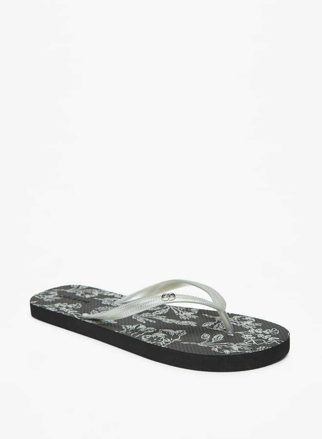 Celeste Womens Printed Thong Slippers - Image 2