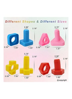 Y&D 40-Piece Jumbo Nuts and Bolts Stem Toy Set  - Image 3