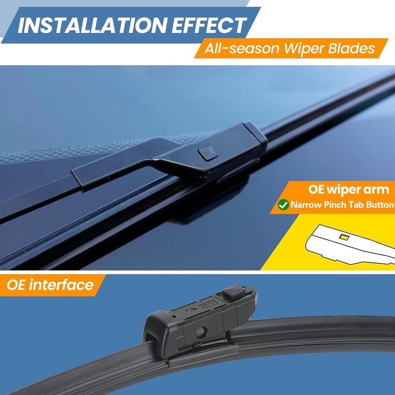 GSPSCN Windshield Wiper Blades Set for Volkswagen and Honda - Image 2