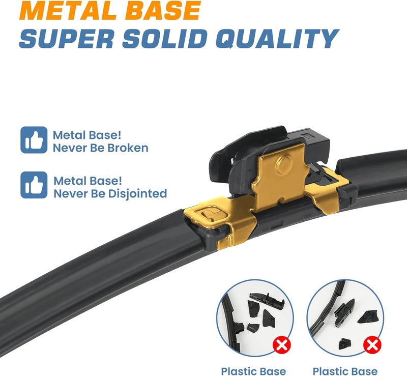 GSPSCN Windshield Wiper Blades Set for Volkswagen and Honda - Image 4