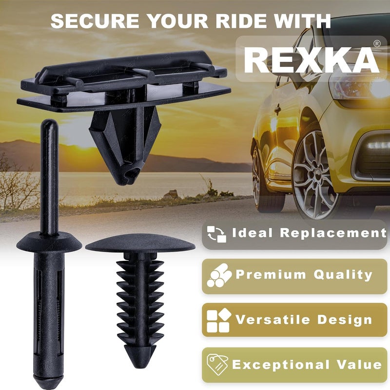 Rexka مجموعة أدوات تثبيت رفرف ريكسكا لسيارة جيب رانجلر JK وغير المحدودة 2007-2018، 68039280AA 6030441 6506007AA (عبوة من 45 قطعة) يمكن الدمج مع منتجات - Image 2