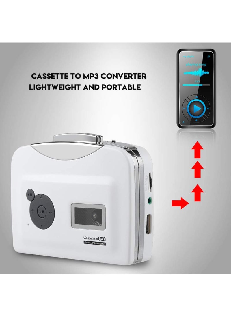 محول كاسيت محمول كاسيت إلى MP3 محول USB فلاش حملة التقاط الصوت مشغل الموسيقى التوصيل والتشغيل مع التقاط MP3 - Image 4