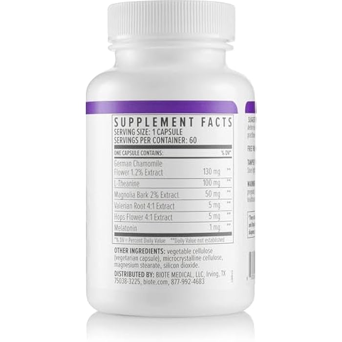 Biote Nutraceuticals - Best Night's Sleep - Restfulness + Awake Refreshed (60 Capsules) - Image 5