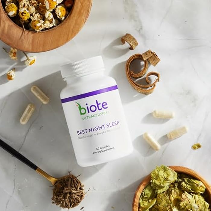 Biote Nutraceuticals - Best Night's Sleep - Restfulness + Awake Refreshed (60 Capsules) - Image 2