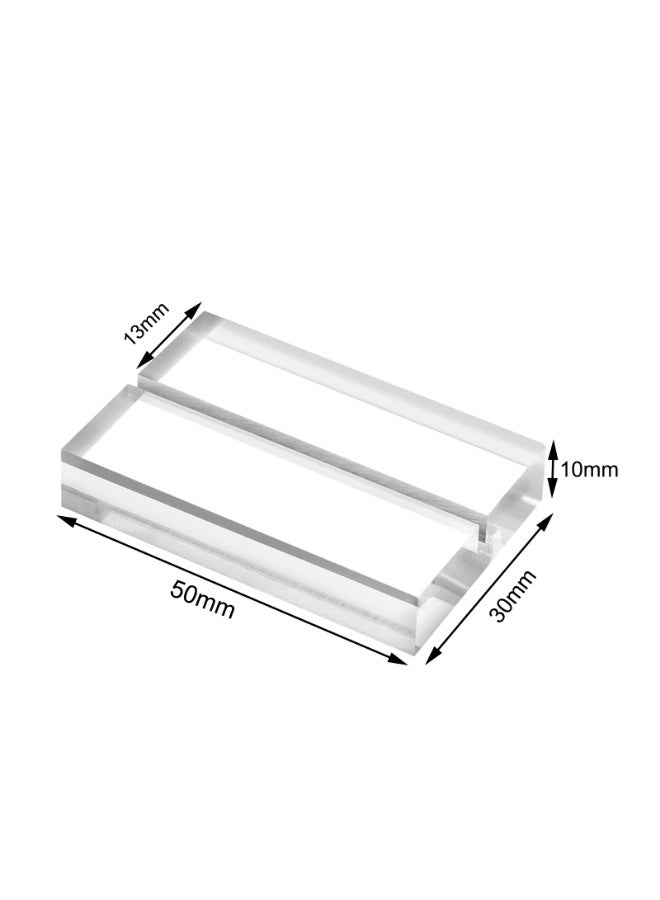 حاملات لافتات أكريليك لحاملات أرقام الطاولات لحامل بطاقات مكان العرض، حامل لافتات أكريليك بقاعدة أكريليك لحفلات الزفاف، 12 قطعة - Image 2