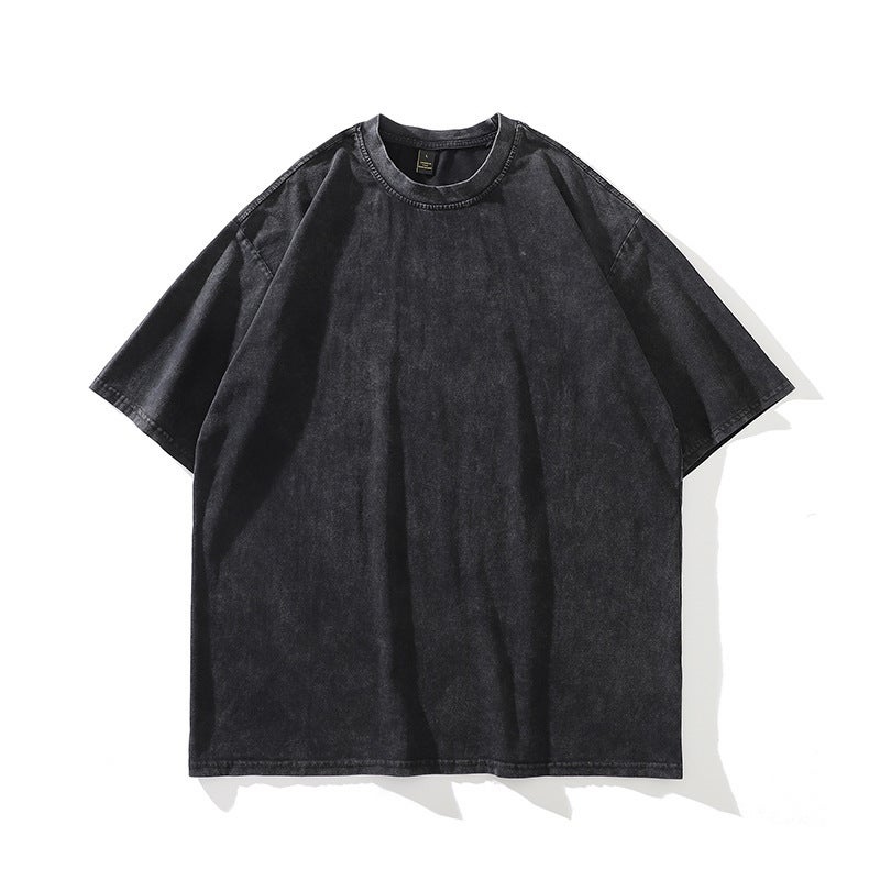 Tkpa American-Style Hiphop Retro Fashion Brand Eminem Printed High Street Washed Old Cotton Heavy Short-Sleeved T-Shirt For Men - Image 1