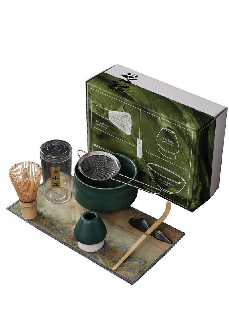 7PCS Matcha Whisk Set, Handmade Matcha Making Kit with Bamboo Macha Whisk, Bamboo Matcha Tea Tools for Matcha Lovers, Birthday Gifts and Matcha Beginners - Image 1