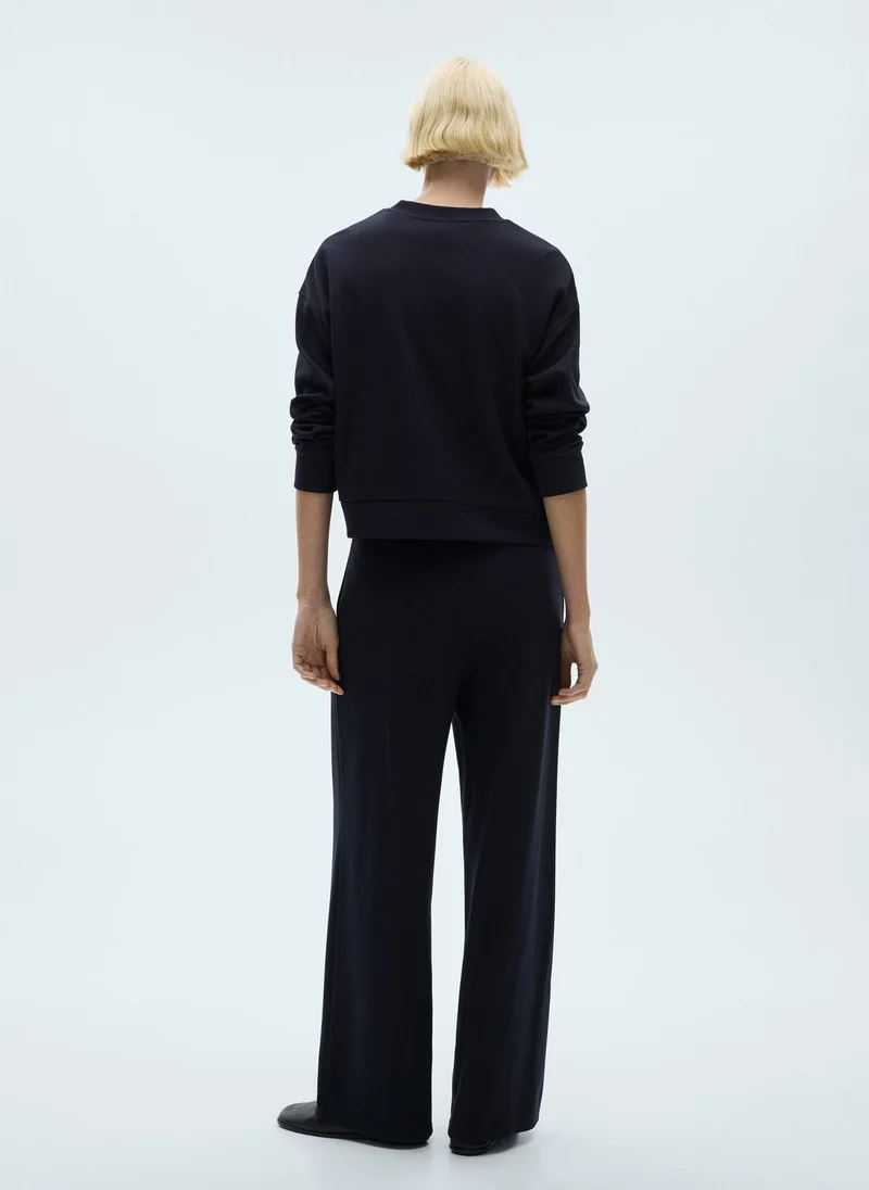 مانجو High Waist Stright Fit Trousers