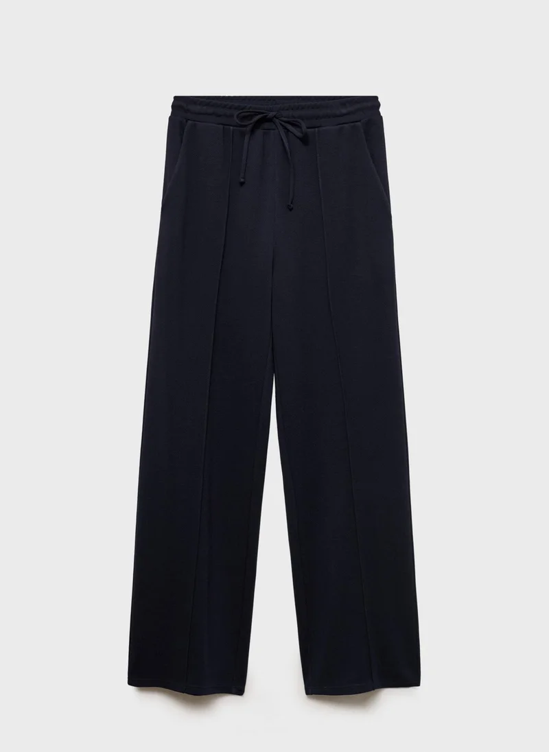 MANGO High Waist Stright Fit Trousers
