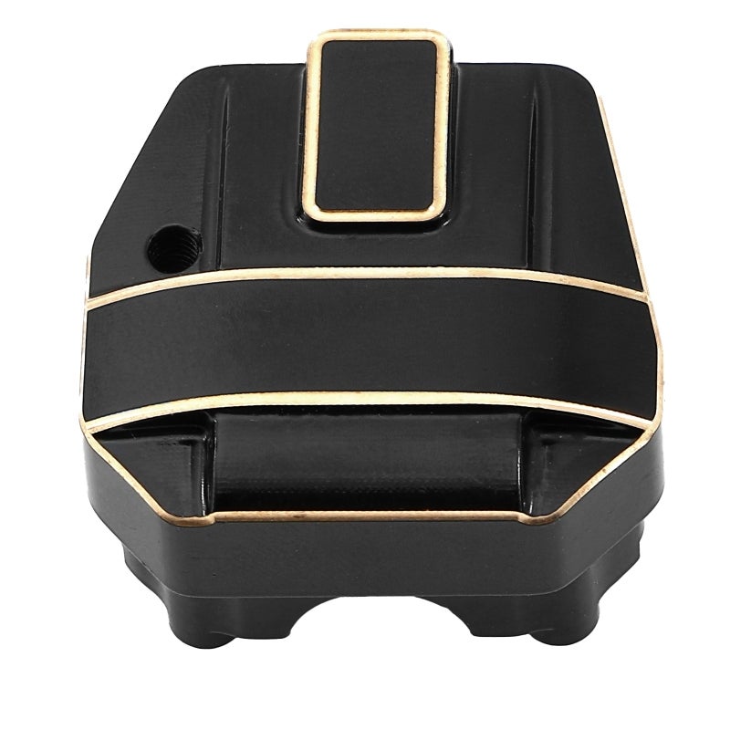 Brass Differential Cover: 2pcs Black Coating - Enhanced Durability & Easy Installation Differential Cover for 1/10 Remote Control Crawler Car SCX10 PRO SCX10 III - Image 1