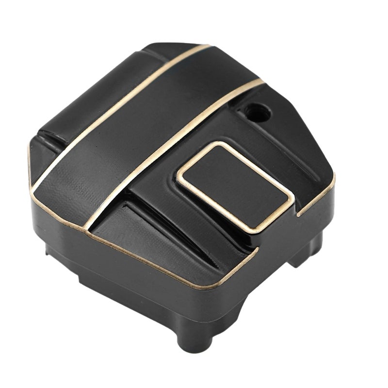 Brass Differential Cover: 2pcs Black Coating - Enhanced Durability & Easy Installation Differential Cover for 1/10 Remote Control Crawler Car SCX10 PRO SCX10 III - Image 4