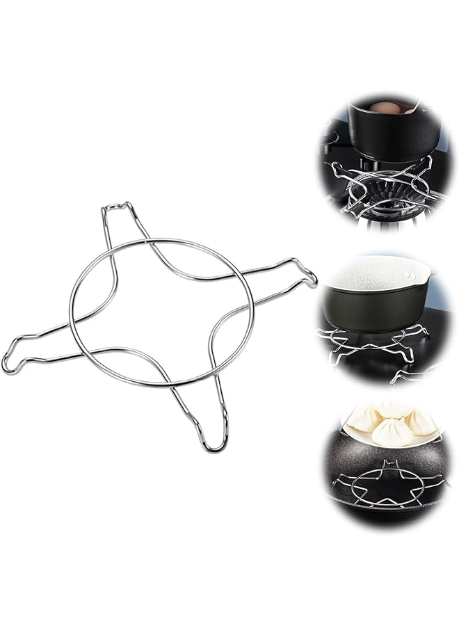 Gas Stove Top Chrome Iron Wok Ring Non Slip Stove Rack Universal For Kitchen And Camping Pot Holder Gas Cooktop Range Pan Burner Grate Support Stand For Gas Hob Accessories - Image 1