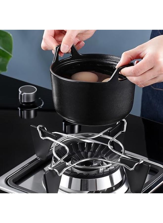 Gas Stove Top Chrome Iron Wok Ring Non Slip Stove Rack Universal For Kitchen And Camping Pot Holder Gas Cooktop Range Pan Burner Grate Support Stand For Gas Hob Accessories - Image 3