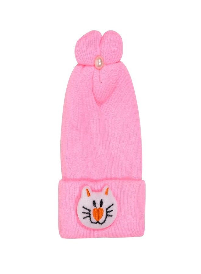 TIXY Infants, Baby Boys, & Baby Girls & Toddlers Woolen Caps in Attractive Design for Age Group 0 to 2 Years (Pack of 4 & 6) (Multicolor) (0-6Months 4) - Image 4
