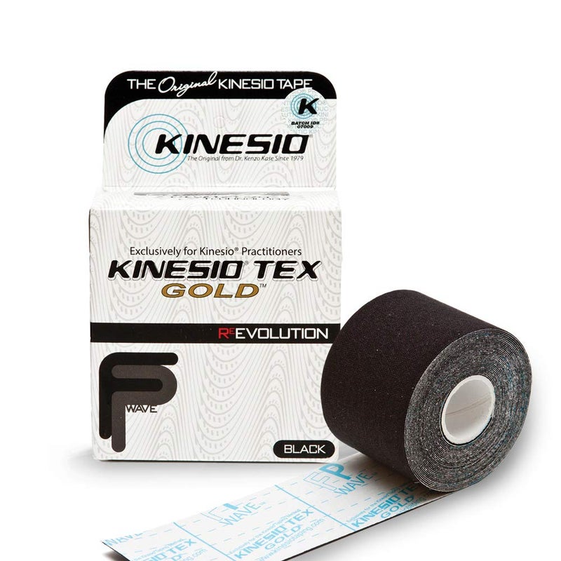 كينيسيو Kinesio Taping - شريط رياضي علاجي مرن Tex Gold FP - أسود - 2 بوصة × 16.4 قدم - Image 1