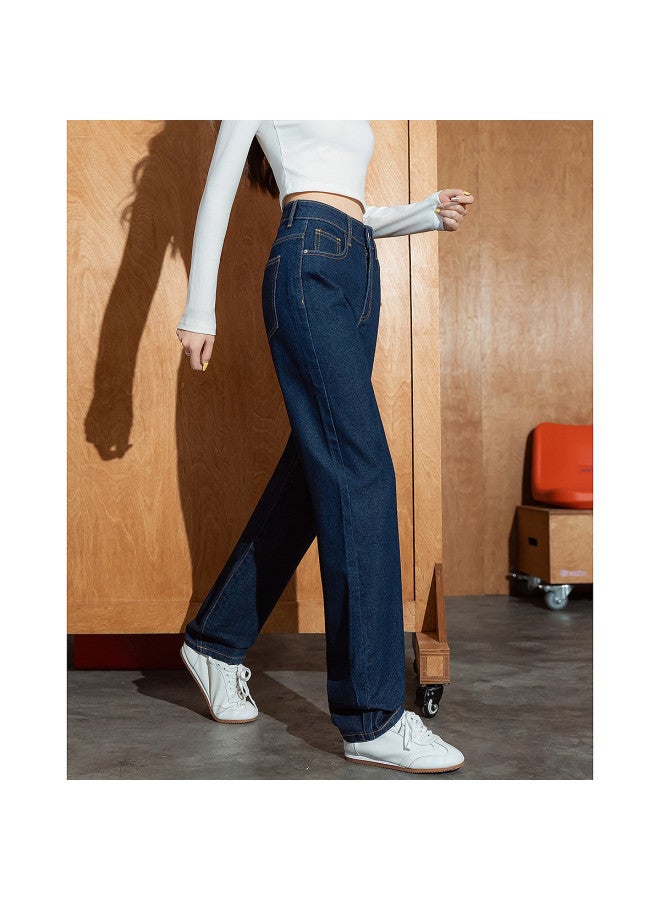 TonLion 2025 Autumn Winter Straight Leg Jeans For Women High-End Look Petite Slimming Women'S Jeans - Image 2