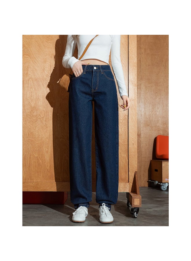 TonLion 2025 Autumn Winter Straight Leg Jeans For Women High-End Look Petite Slimming Women'S Jeans - Image 3
