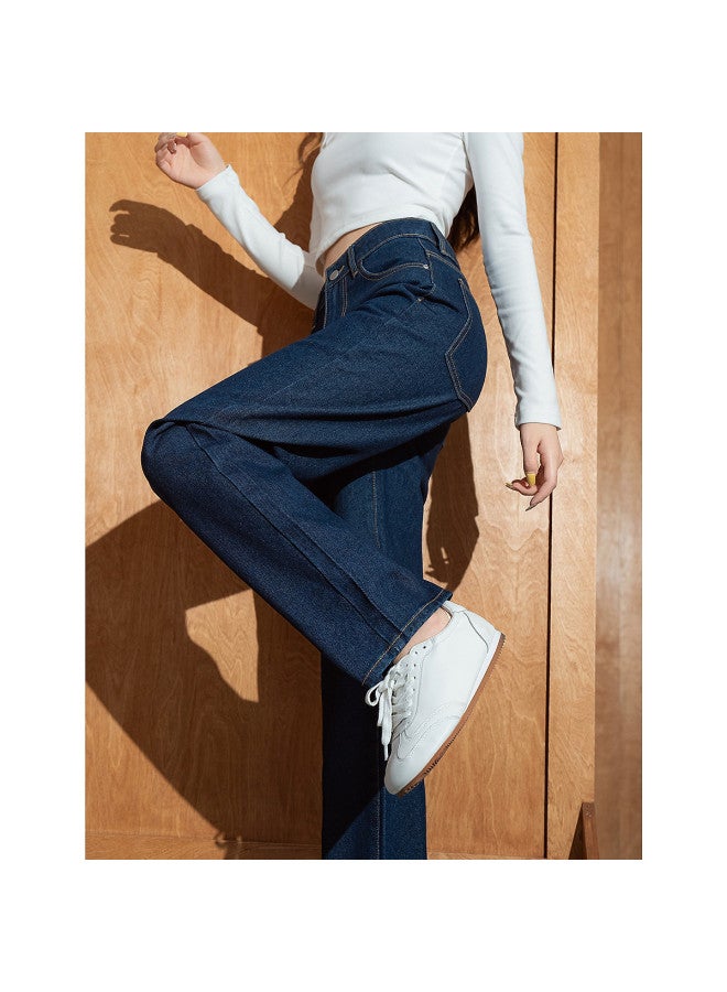 TonLion 2025 Autumn Winter Straight Leg Jeans For Women High-End Look Petite Slimming Women'S Jeans - Image 5