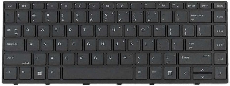 كلاراكو لوحة مفاتيح كمبيوتر محمول جديدة باللغة الإنجليزية مع إطار لجهاز HP Probook 440 G5 430 G5 445 G5 - Image 2