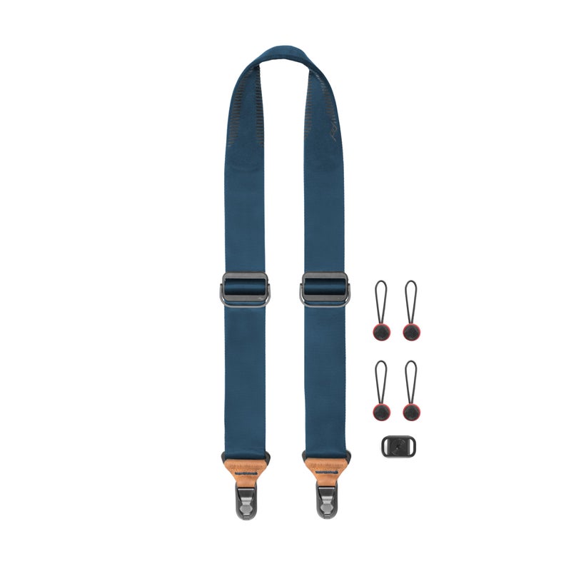 Peak Design Slide Camera Strap, Midnight Blue, Configurable as a Sling, Neck or Shoulder Strap, Quick Release and Connection, Smooth and Grippy Side, Camera Straps for Photographers, 200 lb Capacity - Image 1