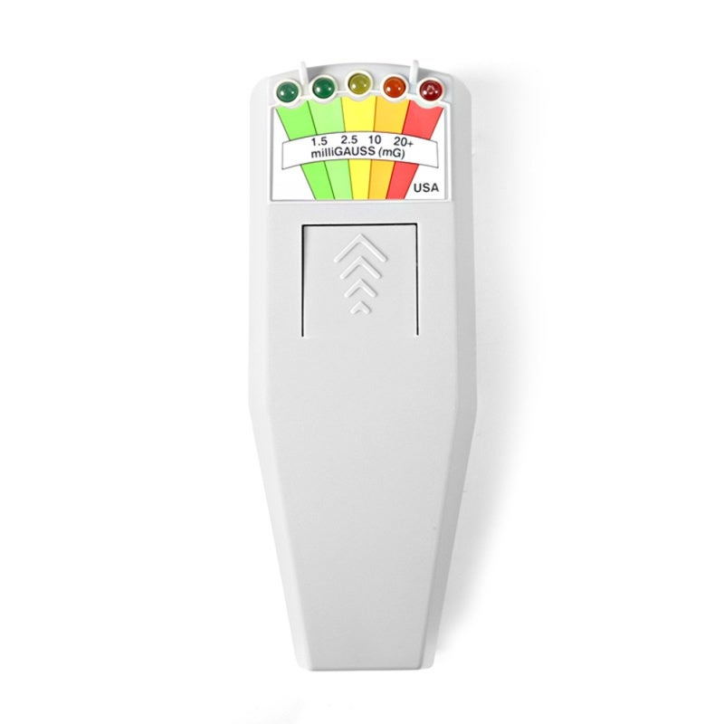 مقياس جاويس لحقول الكهرومغناطيسية (EMF): مؤشر LED رمادي من 5 مصابيح، سهل القراءة في الظلام أو ضوء الشمس - جهاز مراقب لحقول الكهرومغناطيسية محمول، متين، سريع الاستجابة لبحث الموجات غير العادية والاختبارات العامة لحقول الكهرومغناطيسية - Image 1