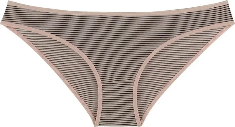 دونيلا 10-Piece Striped Modal Women's Panties - 211072