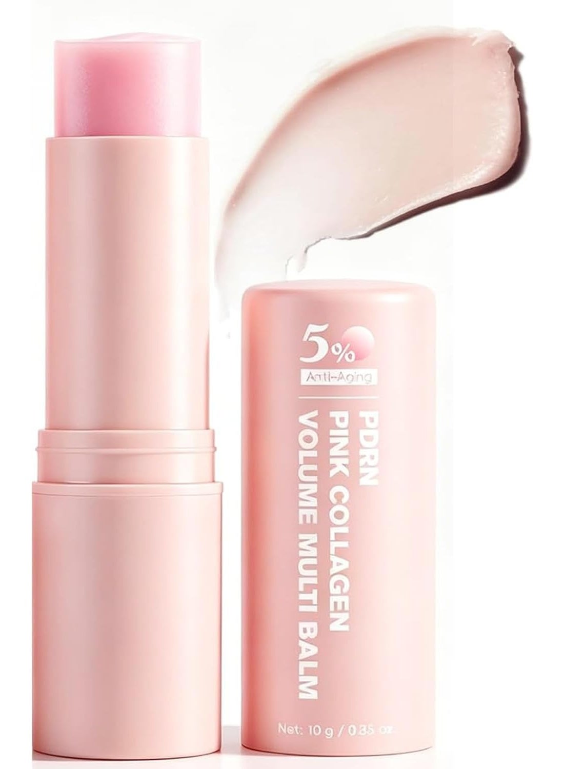 ATRJSZ PDRN Pink Collagen Volume Multi Balm Stick - Wrinkle & Hydrating Stick for Face, Lips, Eyes, Neck, Makeup Base, Deeply Nourishes for Smooth, Healthy-Looking Skin, Korea Skincare