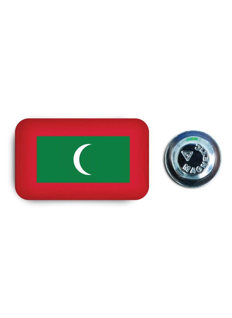 971MEDIA Maldives Flag Magnetic Badge  - Image 1