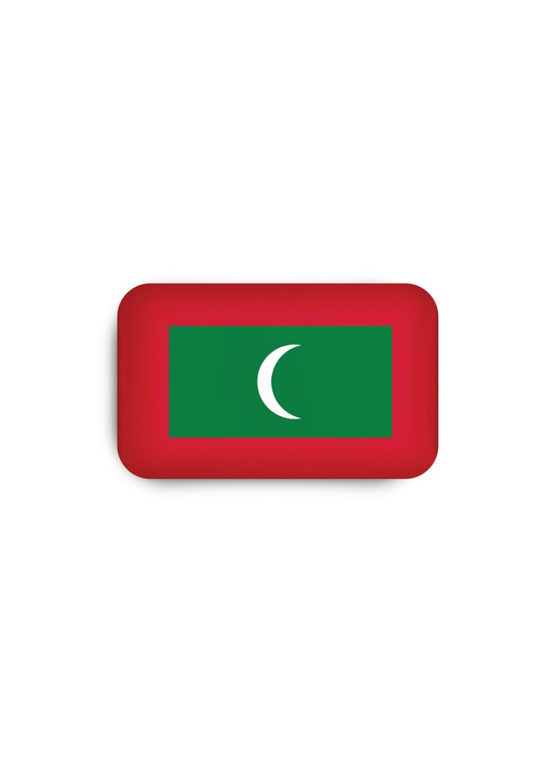 971MEDIA Maldives Flag Magnetic Badge  - Image 2