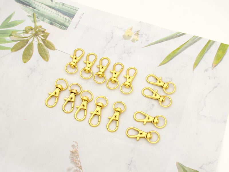 ZoloAJay 50Pcs Swivel Snap Hooks Premium Metal Golden Lobster Claw Trigger Clasps For Lanyard Keychain Rings Bag Purse Tag Jewelry Making Diy Crafts Length 1.26Inch(32Mm) Inside Width 0.39Inch(10Mm) - Image 4