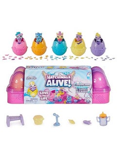 HATCHIMALS Alive Egg Carton Toy With 5 Mini Figures In Selfhatching Eggs 11 Accessories Kids Toys For Girls And Boys Ages 3 And Up  - Image 1