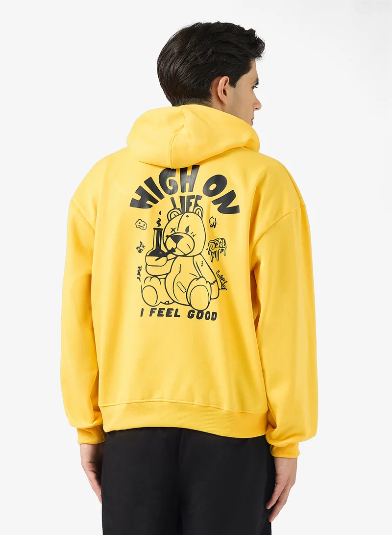 سفنتي فايف Back Graphic Hoodie