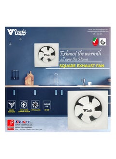 Veto VETO 6INCH SQAURE EXHAUST FAN FOR KITCHEN/BATHROOM NOISE FREE VENTILATION FAN  - Image 4