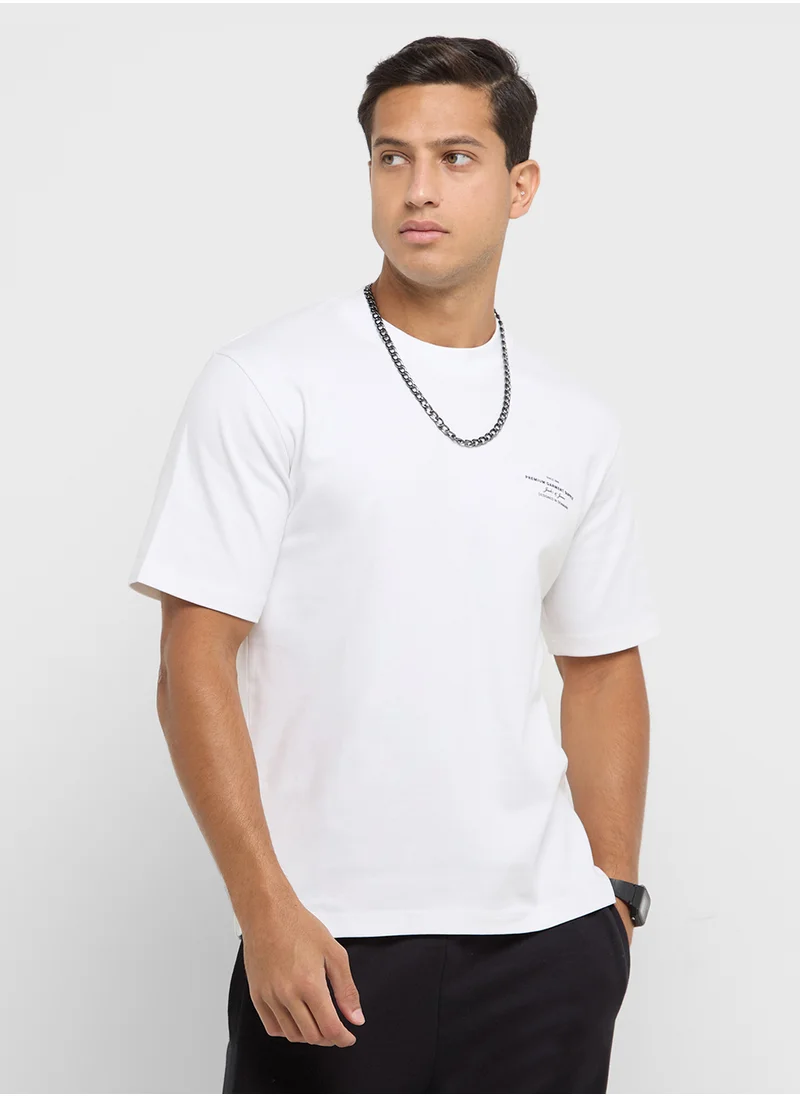 JACK & JONES Jprblachad Logo Print  Short Sleeve T-Shirt