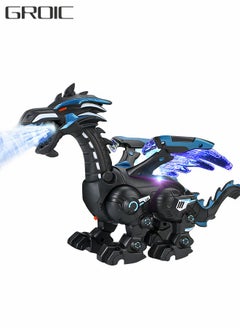 GROIC Dinosaur Toys, Realistic Electric Walking Dinosaur Model, Dinosaur Robot, Walking With Simulated Fire Led Lighting Water Spray And Roaring Sound, Electric Toys For Kids  - Image 1
