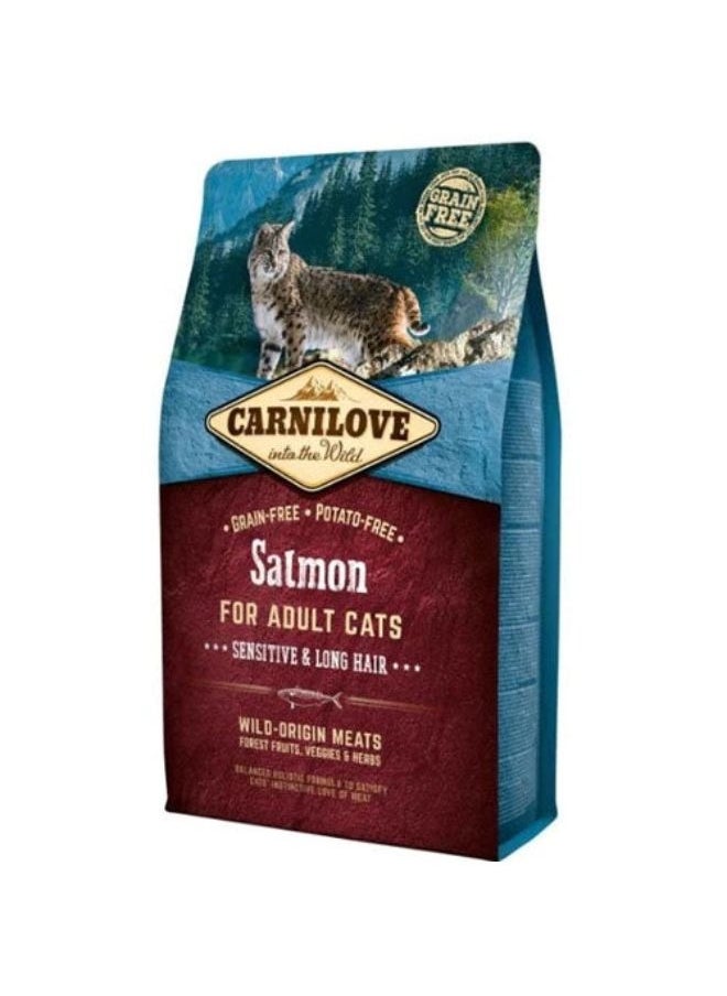 CARNILOVE Carnilove Salmon dry food for digestive problems for cats and long-haired cats 2 kg 