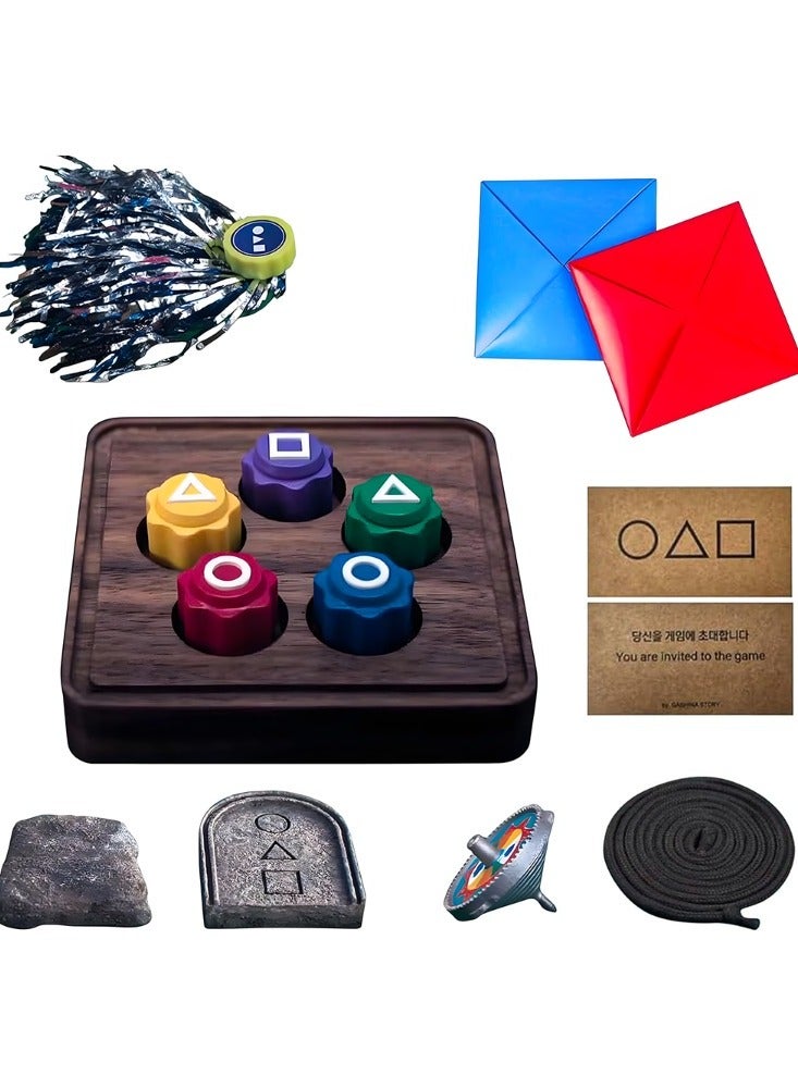 Korean Folk Catch Stone Toy Set Trash Can Game Korean Traditional Games Fun Stress Relieving Toys For Party Table Games - Image 1